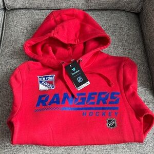 Fanatics NHL licensed Red Rangers Hockey Hoodie